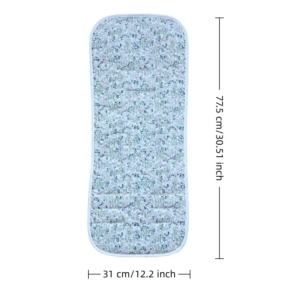 Breathable Baby Stroller Seat Cushion Cotton Comfortable Pushchair Liner Pad Universal Fit Soft Stroller Accessories Newborn