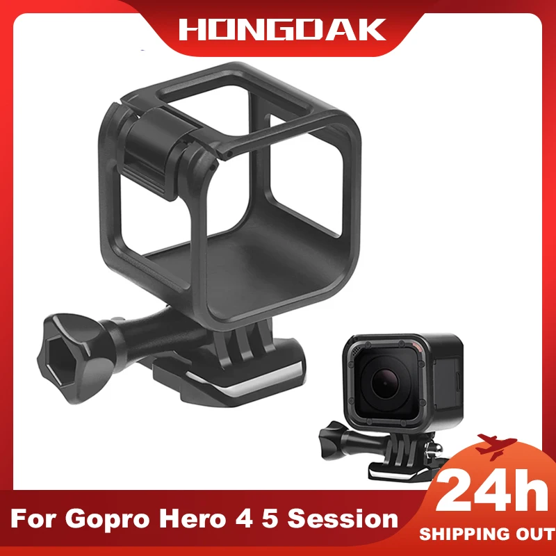 Hongdak padrão borda protetor caso quadro de proteção para gopro hero 4 5 sessão ir pro 5 4 ação acessórios da câmera montagem