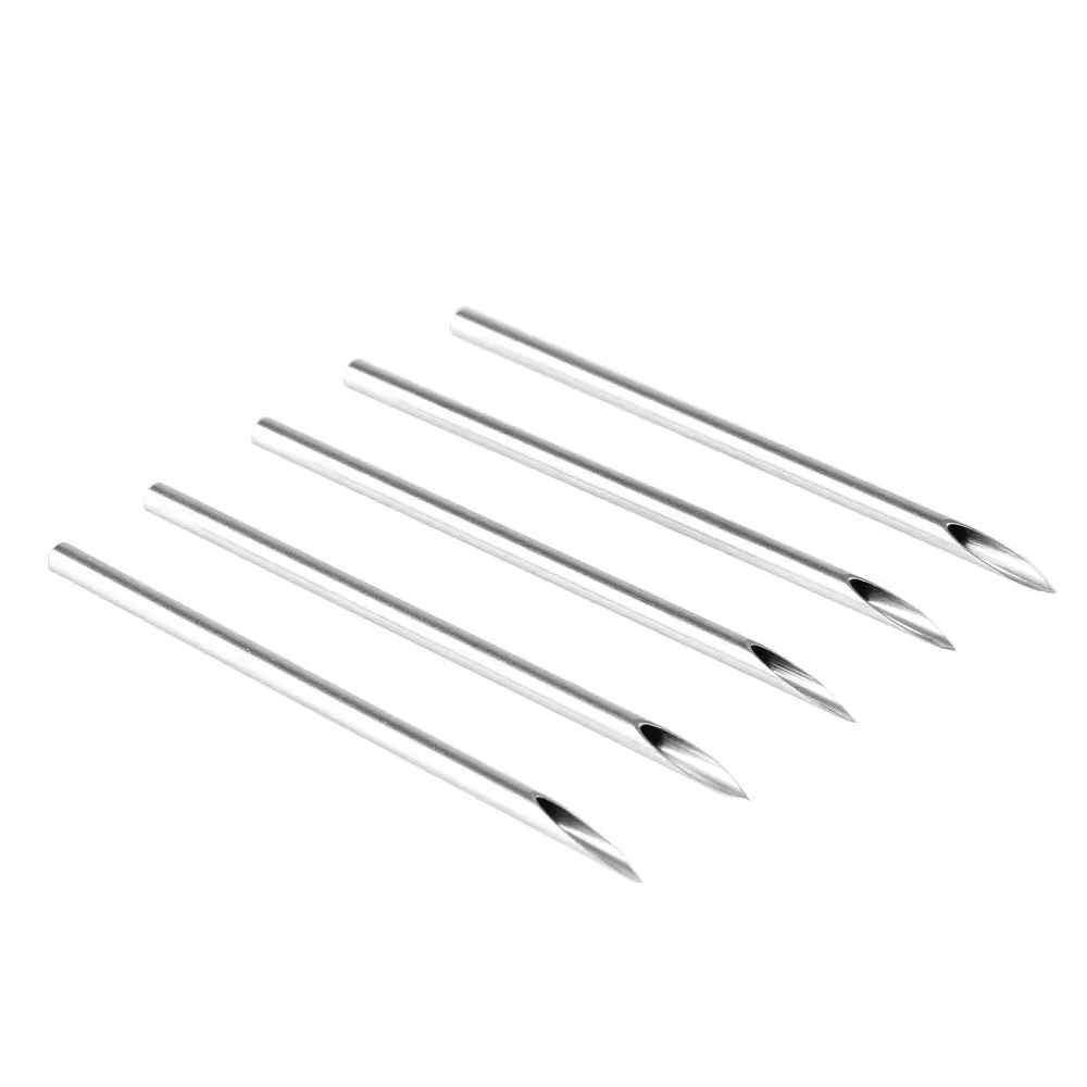 ZS 14/15/16/18/20G Disposable Piercing Needles Stainless Steel Body Piercings Tool Ear Nose Lip Tattoo Piercing Puncture Needle