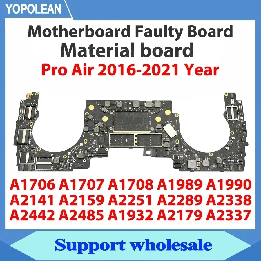 Original Material board Faulty Board For MacBook Pro A1706 A1707 A1708 A1990 A2141 A2159 A2251 A2289 Motherboard Faulty Board