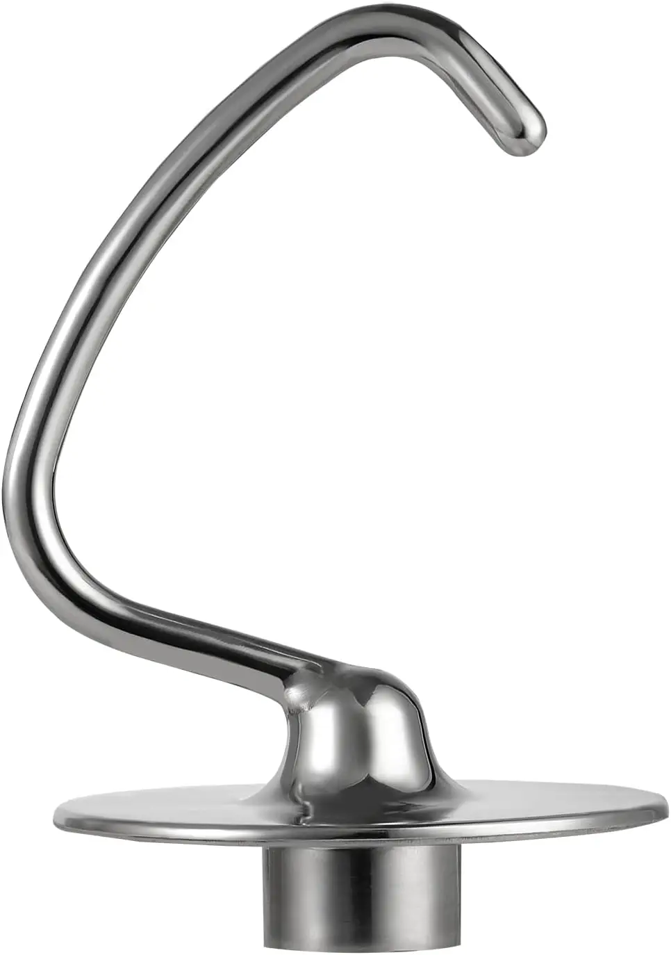 Stainless Steel Dough Hook Suitable for Kitchenaid 4.5-5QT Tilt-Head Stand Mixers Attachments Accessories Replacement, Polished