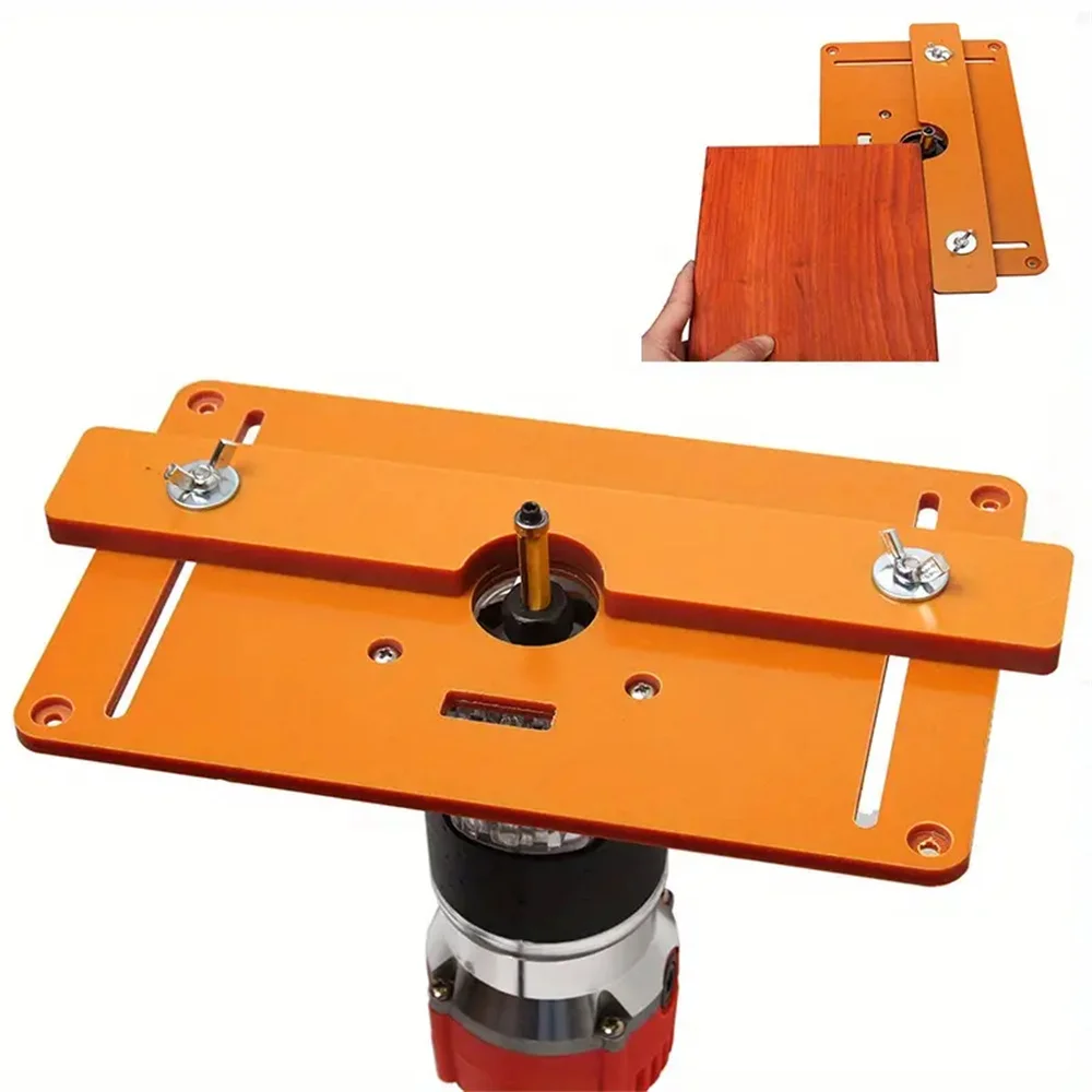 Trimming Machine Balance Board Wood Milling Chamfering Router Table Insert Plate High Accuracy Router Slotting Position Bracket