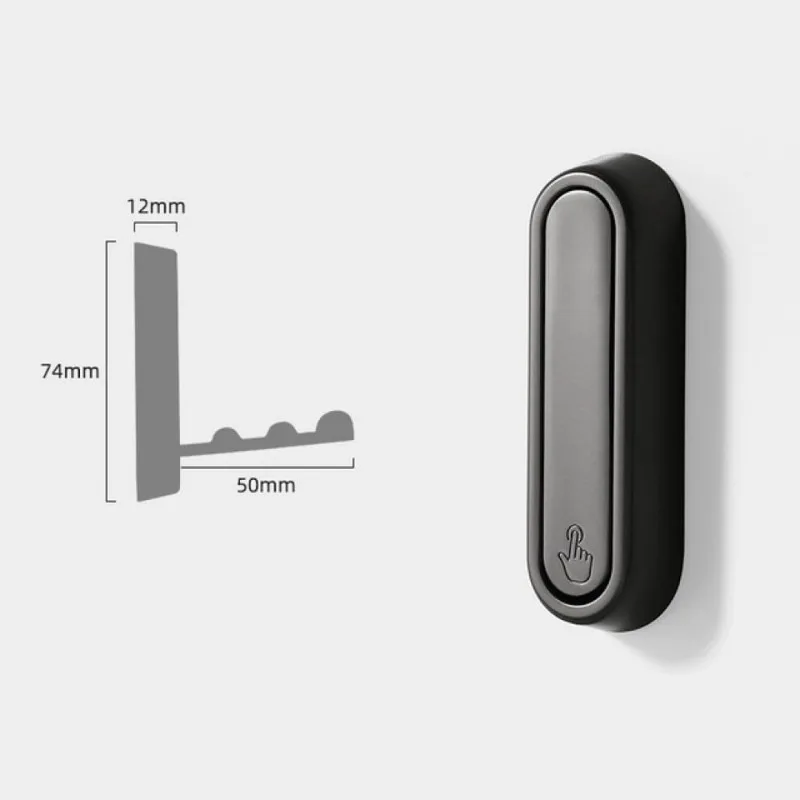 Folding Wall Hook Hidden Robe Towel Coat Hook Stainless Steel Hook for Home Kitchen Bathroom Matte Black Towel Hanger