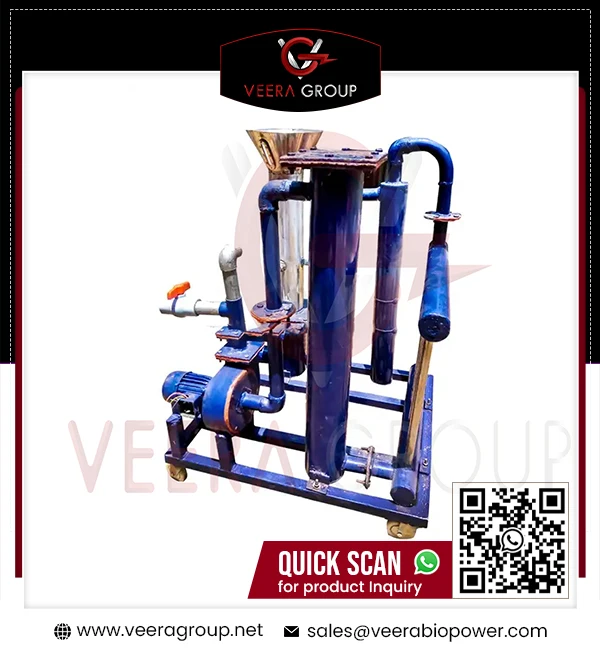 تصنيع Veera G20 الهندي أفضل آلات تجويف الكتلة الحيوية الأداء الأكثر مبيعًا معدات الطاقة المتجددة