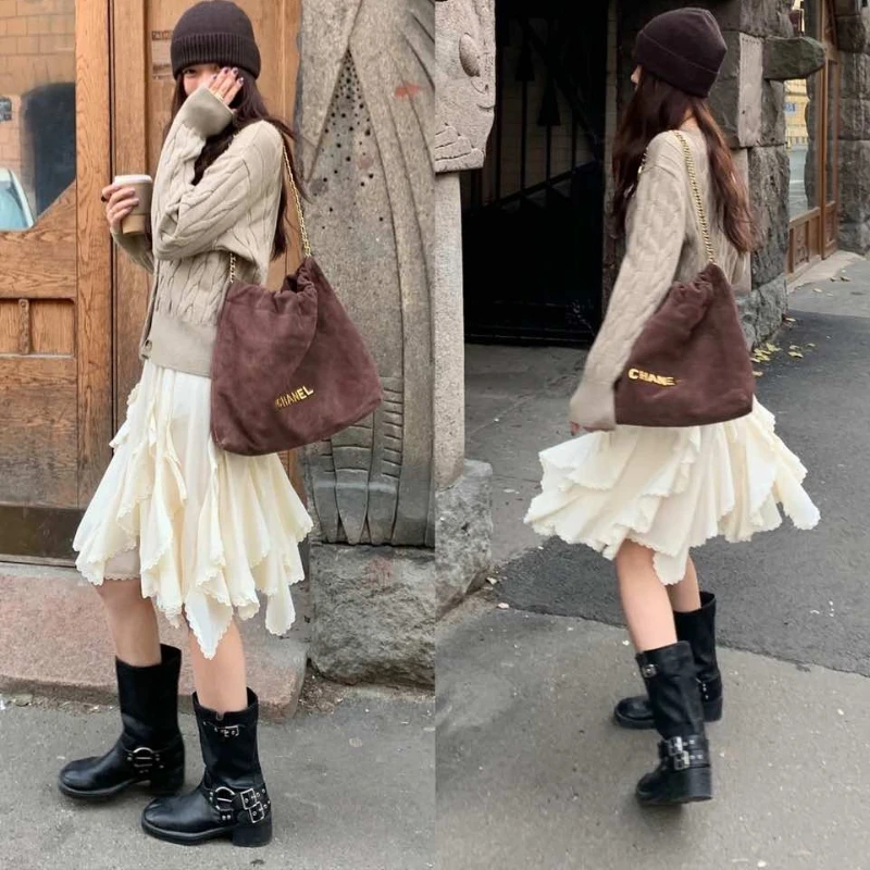 Deeptown Korean Style Sweet Tulle Skirt Women Fairycore Elegant Lace Ruffle Skirts Vintage Irregular Streetwear Layered Skirts