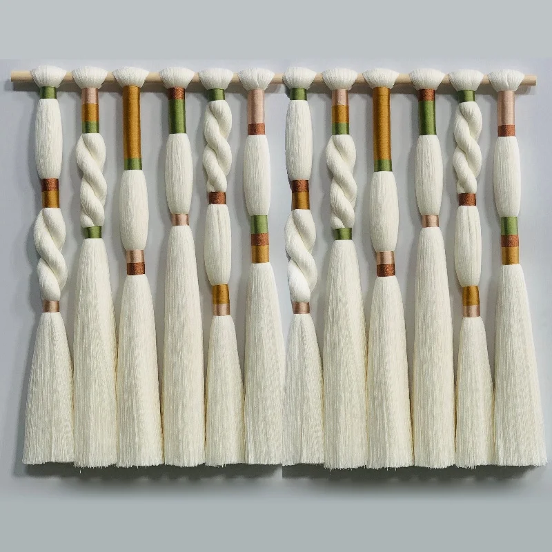 

Supplier Hot Sale Contemporary Art Rope Knot Polyester Thread for VIP Room Provide Wall Tapestry As As Art with Macrame and Soft