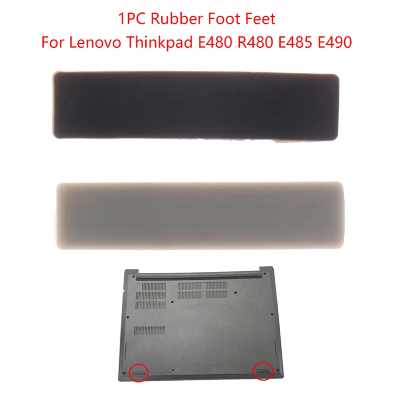 1pc Bottom Case Rubber Foot Pad Stand Notebook Laptop Replacement Feet Base For Thinkpad E480 R480 E485 E490/ R14 E15 E14