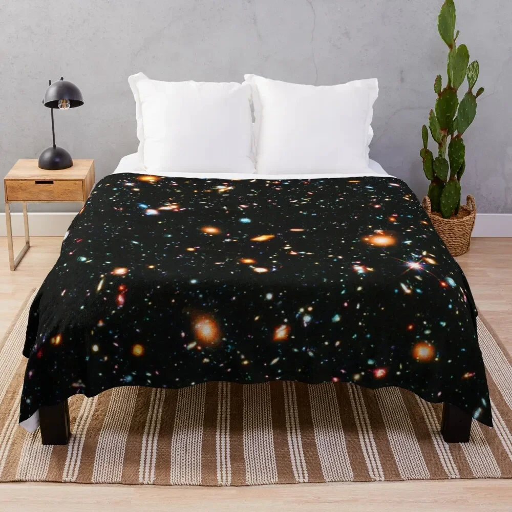 

Hubble Extreme Deep Field Throw Blanket Decorative Sofas Travel Fluffys Large Bed Sleeping Bag Blankets