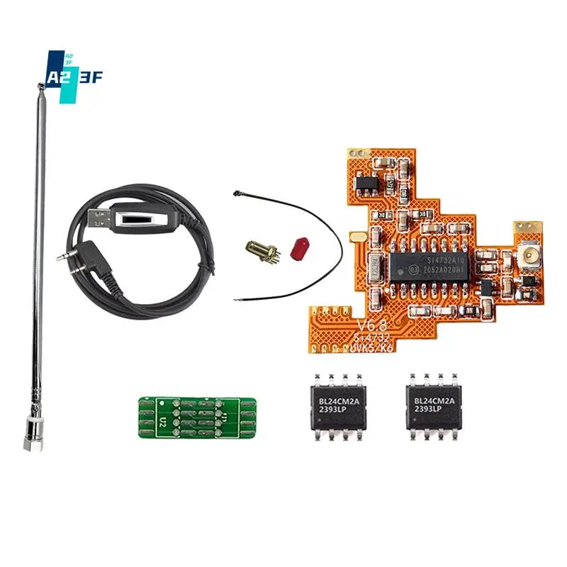 

A23F-SI4732 Модуль FPC V6.8 + чип 2X 512 КБ + комплект антенны для Quansheng UVK5 K6, коротковолновый полнодиапазонный/однократный приемопередача