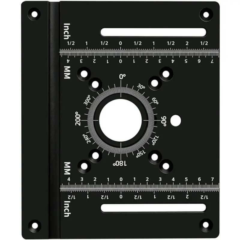 TFTP-Router Lift/Insert Plate-Woodworking Router Table Insert For Compact And Full-Size For Compact Routers Black
