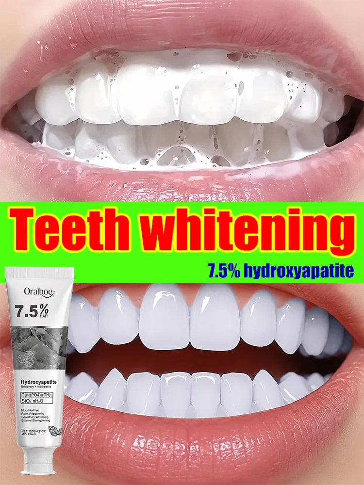 2026 Bestselling Tooth Whitening Toothpaste Products 7.5% Hydroxyapatite Effectively removes plaque and tartar, Minty Oral care