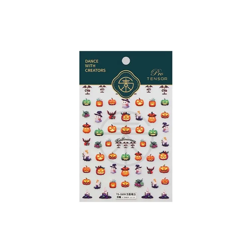 

Nail Accessories Halloween Nail Stickers Manicure Ornaments Halloween Nail Charms Halloween Nail Decals Pumpkin Ghost Pattern