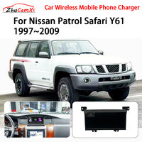 Wireless Mobile Phone Charger Center Console Storage QI 18W iPhone fast charge for Nissan Patrol Safari Y61 1997–2009