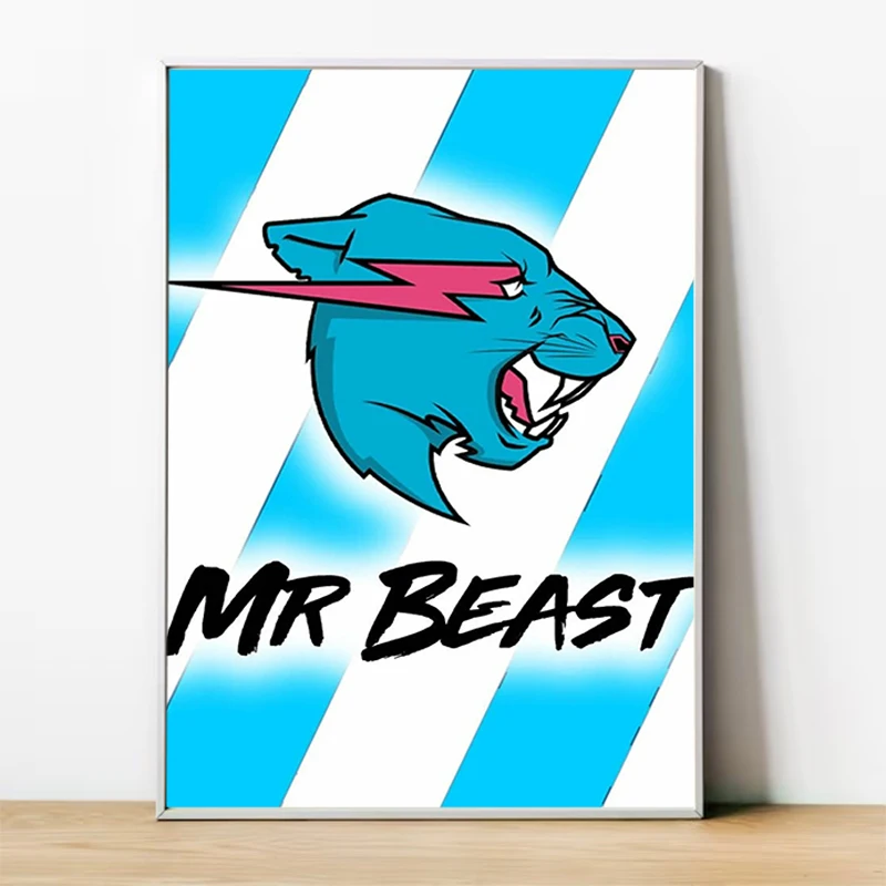 Mr Gaming Beast Poster Wall Decor Room Aesthetic For Home Decorations Art Mural Decoration Bedroom Stuff Vintage Pictures Living