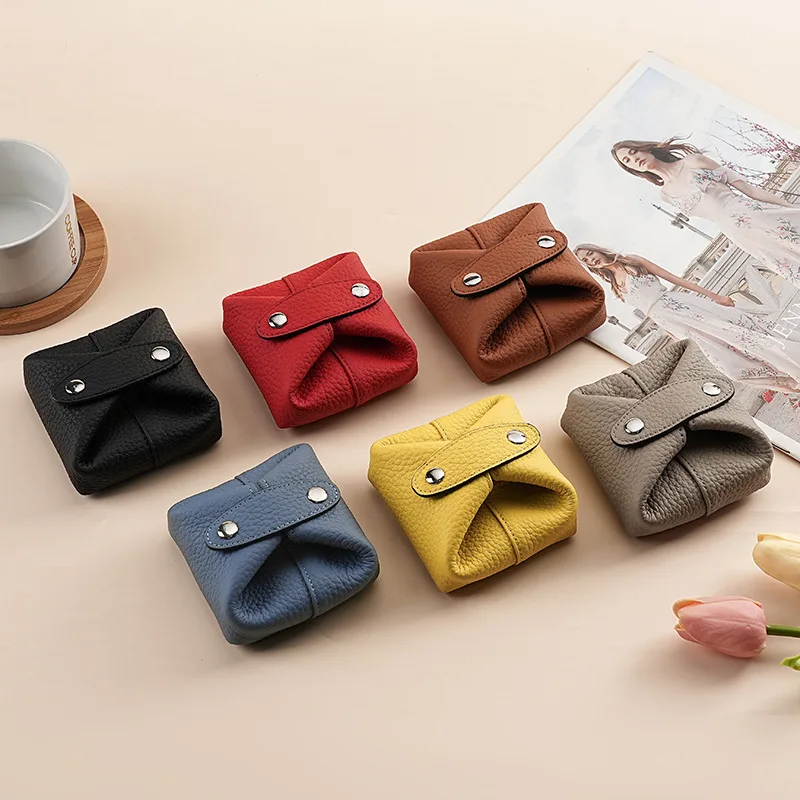 

Real Leather Women Cosmetic Bag Cute Makeup Pouch Travel Small Earphone Keys Box Lipstick Organizer Case Fashion Mini Coin Purse