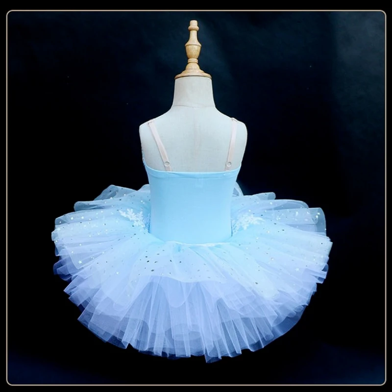 Ruoru Pink Blue Color Ballet Tutu Skirt Ballet Dress Children\'s Swan Lake Costume Kids Belly Dance Clothing Stage Professional