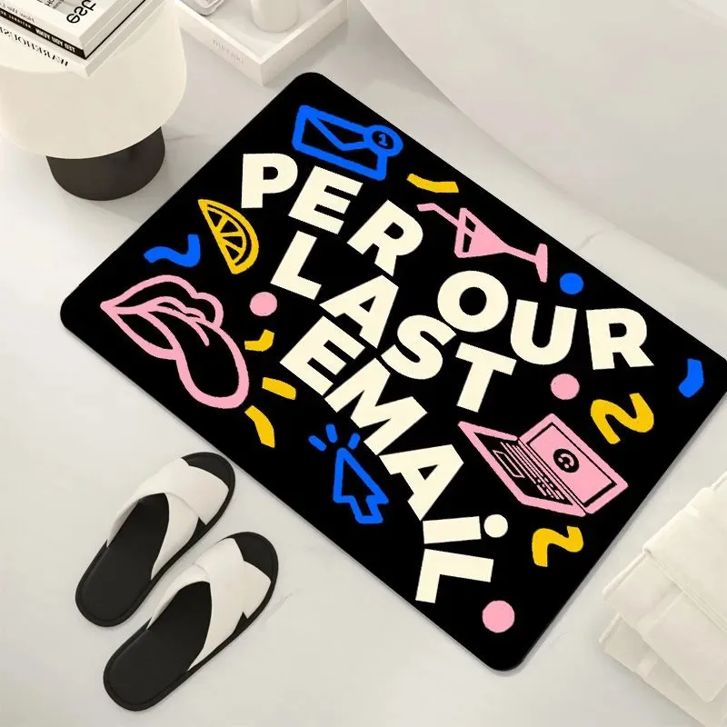 New Creative Fun Soft Diatomaceous Earth Floor Mats Bathroom Absorbent Non-slip Mat Into The Door Feet Step Quick Dry Carpet