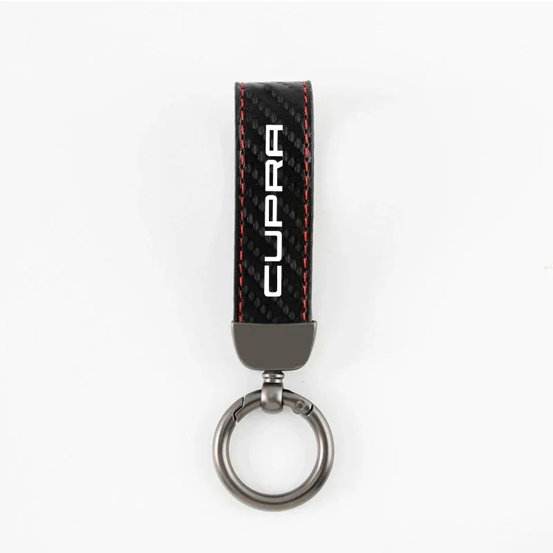 Car Keychain PU Horseshoe Buckle Jewelry For Seat Cupra Leon Ibiza Ateca Arona Cordoba Toledo Altea Arosa Accessories