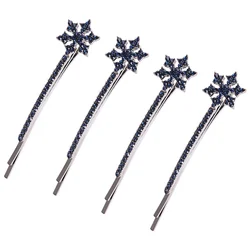 4 Pcs Hair Barrettes Hair Clip Clips for Women Accessories Christmas Fashion Decorations Alloy Jewelry Snowflake