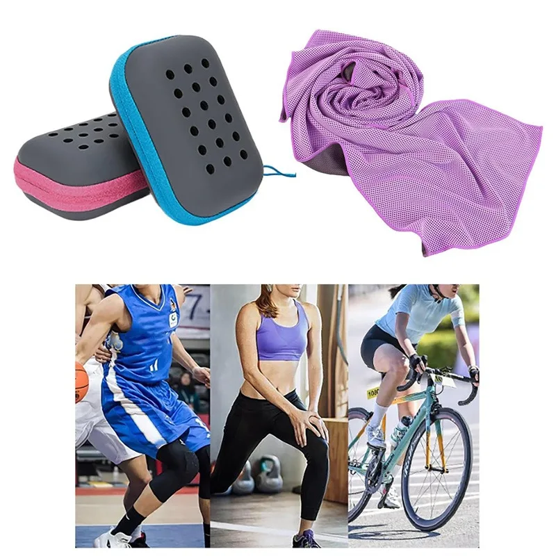 EVA Boxed Cool Sports Towels Outdoor Cooling Fitness Quick Drying Towels Sweat Absorption Quick Dry Ice Towels Running Sports image 2