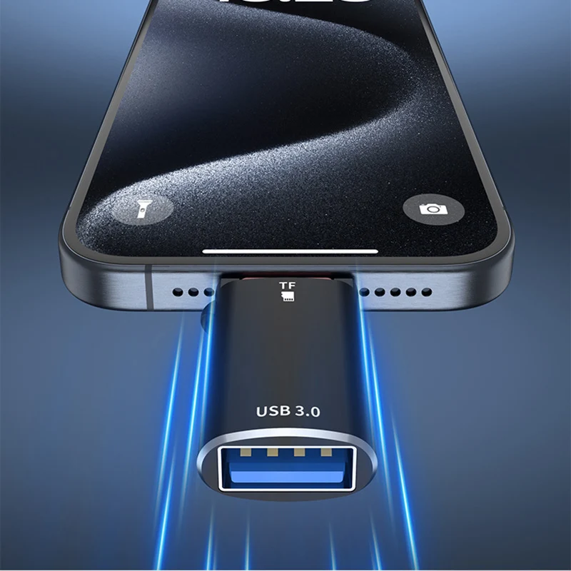 Konwerter typu C na USB Adapter OTG do telefonu komórkowego USB3.0 Czytnik kart Micro SD TF Przeglądarka Klucz do transferu danych Przedłużacz pamięci tabletu — zdjęcie produktu 2