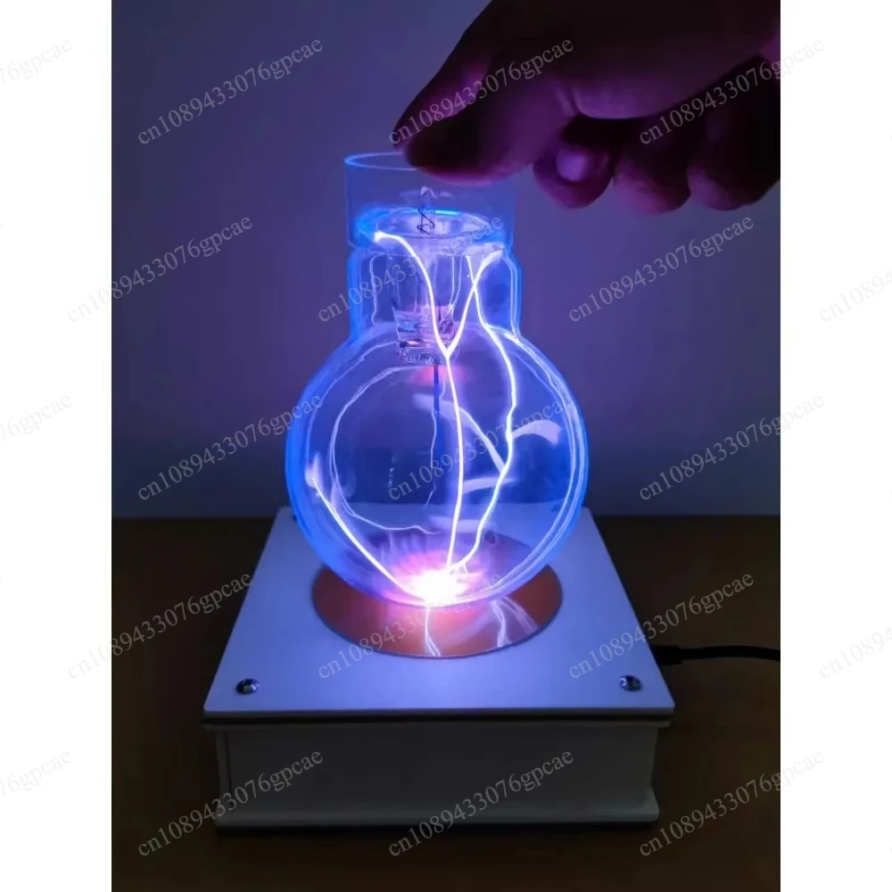 New Tesla Coil Vacuum Lighting Special Magical Cup Magic Prop Creative Lamp Stand Technology Toy