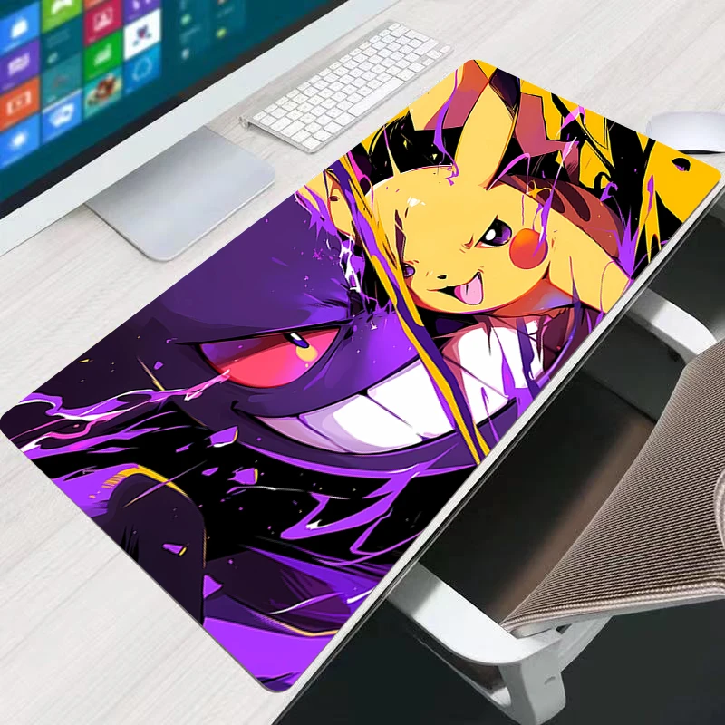 Kawaii Mouse Pad Anime XXL Ragazza carina Gabinete Gamer Computer Scrivania Zerbino Tastiera Pad Accessori da gioco P-Pokemons Gengar Mousepad