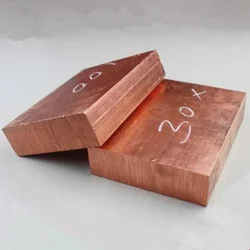 20x30x50mm Solid Copper Block Pure Copper Plate heatsink Electrode Sacrificial Anode Plating Sheet DIY Customized CNC service