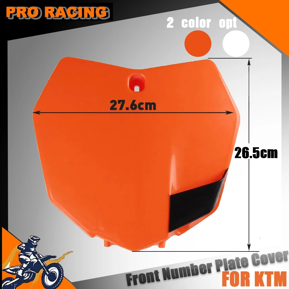 

Motorcycle Front Name Number Plate Cover For KTM SX SXF XCF 125 250 350 450 EXC 350 450 530 XCW XCF 2013-2015 Dirt Bike Enduro