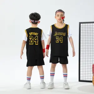 Trẻ em khô nhanh, bộ đồng phục hai miếng giả, áo bóng rổ, hấp thụ mồ hôi, bé trai và cô gái, mới, #24 12 Tắm phòng tắm bán hàng chính Primark - №4