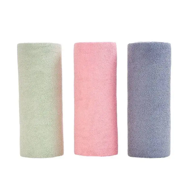 

Reusable Microfiber Cleaning Wipe Rolls 1 Roll 20 Sheets Kitchen Dish Rags Washable Paper Towel Replacement Household Supplies
