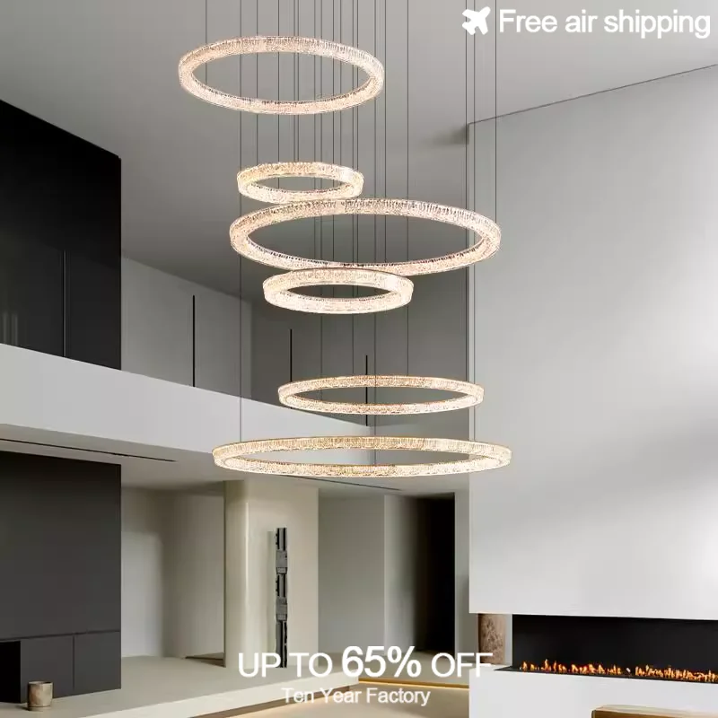 

Vintage Pendant Light with Crystal Drops and Remote Control for Dining Room and Bedroom Hanging Decorative Light