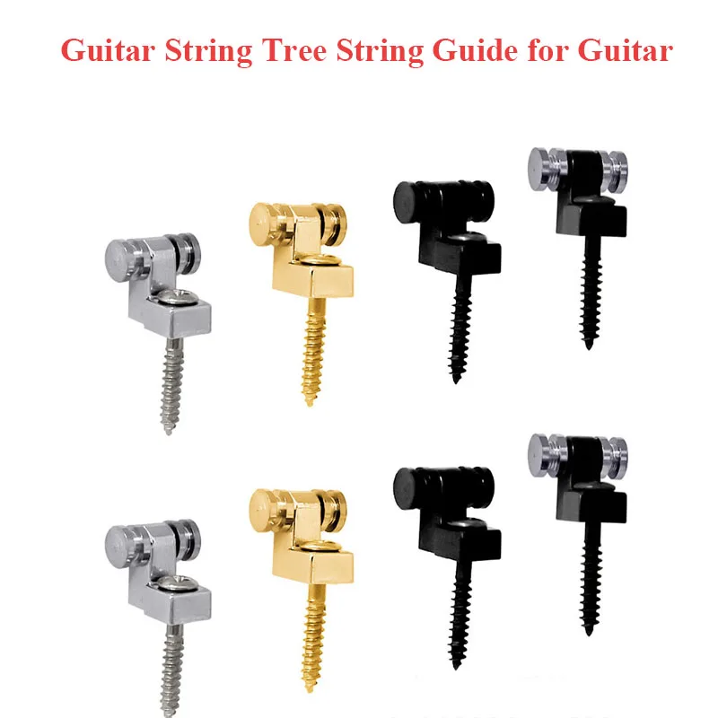 4pcs Electric Guitar Chrome Roller String Trees Retainer Mounting Tree Guides for Fender Strat Stratocaster Tele Telecaster - view 3