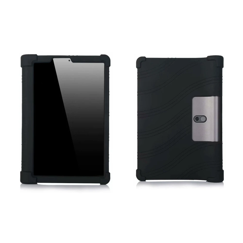 Soft Silicone Case for Lenovo Yoga Tab 5 YT-X705F Full Body Protect Cover for Yoga Tab5 X705 Black