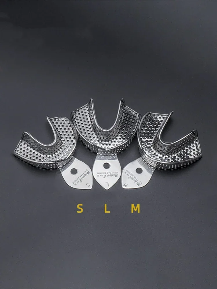 Professional Dental Tray - Stainless Steel Autoclavable Impression Tool, Dual-Purpose as Teeth Holder & Denture Instrument Tray