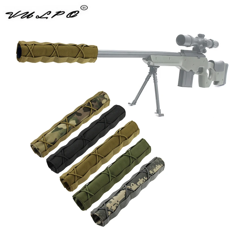 VULPO 220mm Suppressor Cover Silencer Heat Cover Airsoft Muffler Protective Sleeve For Hunting Accessories