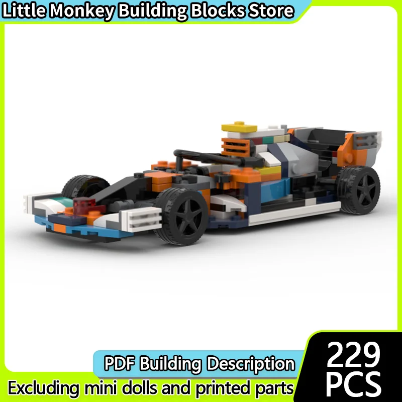 

Speed Racing Car Model MOC Building Bricks W12 #2 Formula Racing Modular Technology Children Holiday Gifts Assemble Toys Suit