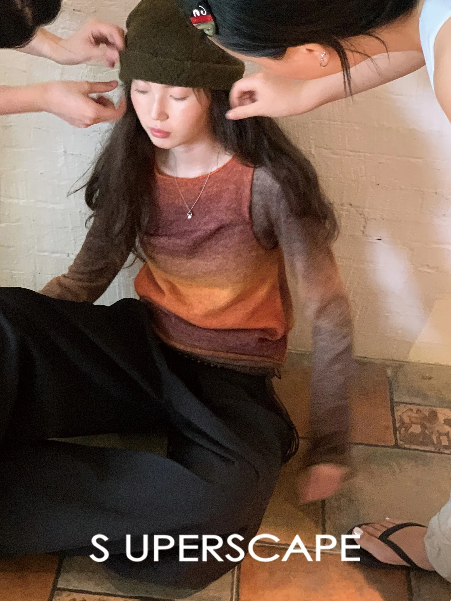 

Мягкая смесь шерсти альпаки, вязаный жилет adient Color Blo Base Layer, комплект из двух предметов, женская повседневная термоодежда Long Sve