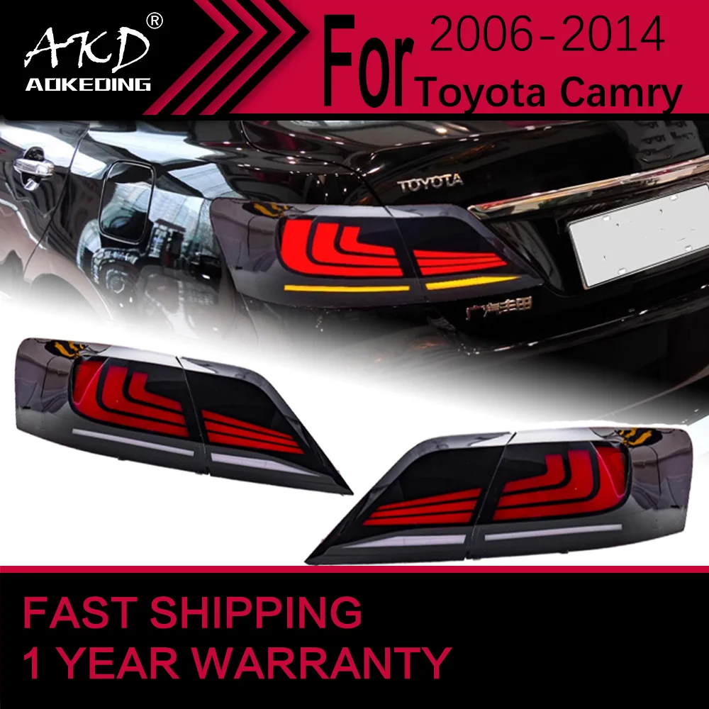 Car Lights for Toyota Camry LED Tail Light 2006-2014 Camry Rear Stop Lamp Brake Signal DRL Reverse Automotive Accessories