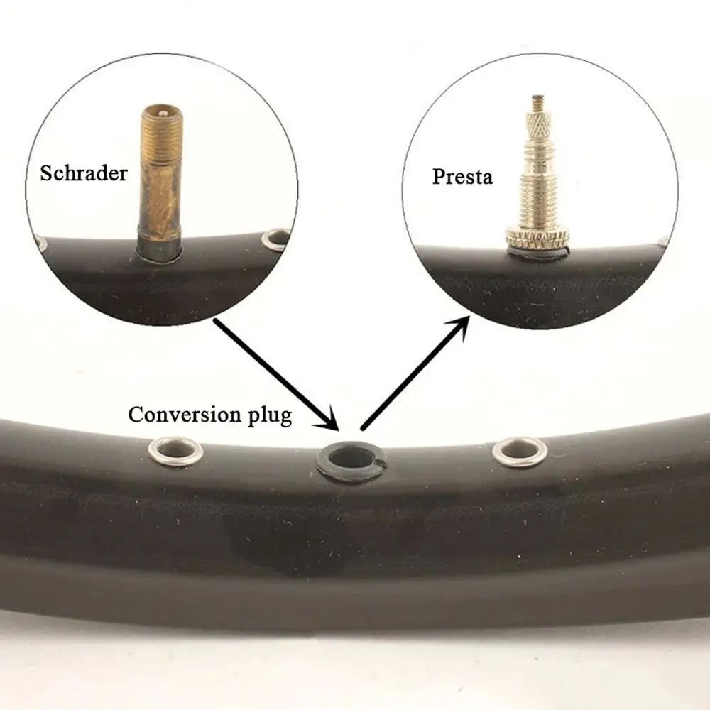 Adaptador válvula Presta a Schrader para bicicleta montaña - imagen 5