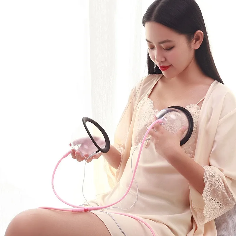 Electric Vacuum Breast Machine Enlargement Pump for Chest Massage & Butt Lifting Body Shaping Beauty Device Gua Sha Cupping Cup