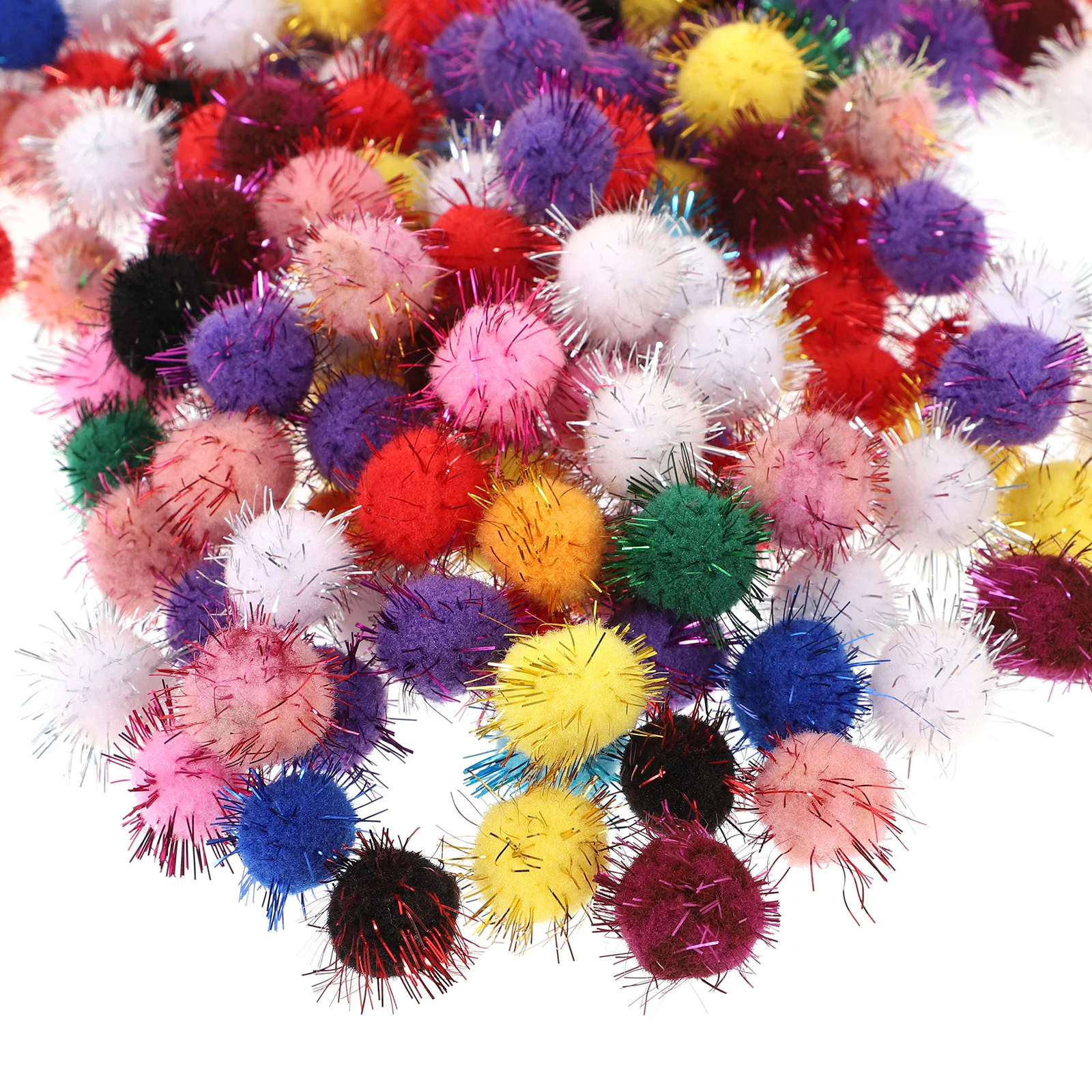 2000 Pcs Plush Ball Figure Toys Colorful Pom Pompon Wreath Dog DIY Fluffy Balls