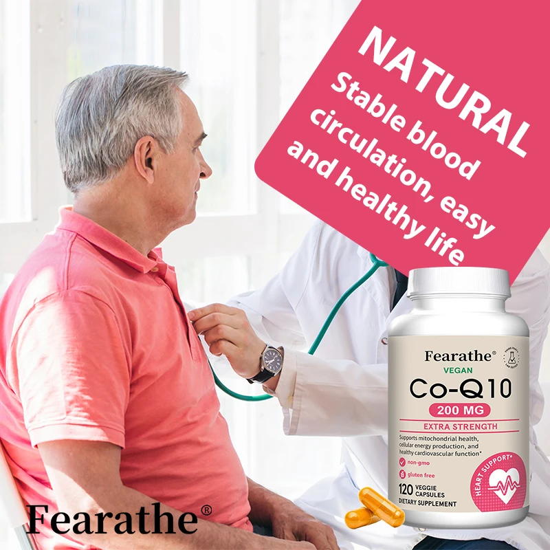 

Organic Super High Absorption Rate COQ10 Coenzyme Capsules, Providing Energy Vitamins and Supporting Cardiovascular Health