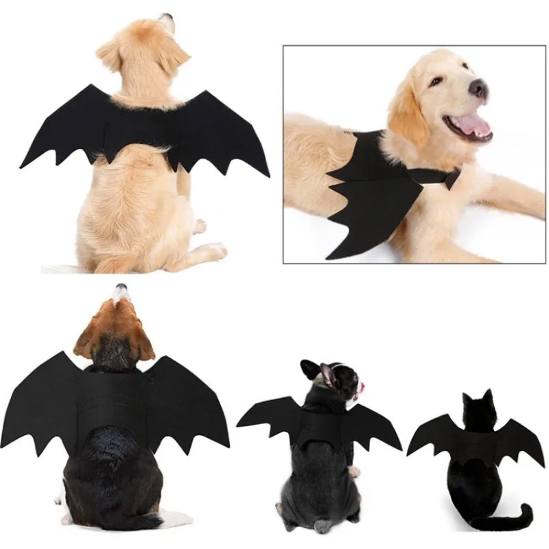 Funny Halloween Dog Clothes Bat Wings Cosplay Costumes Dog Costumes for Small Dogs Cat Costumes Dog Halloween Costume