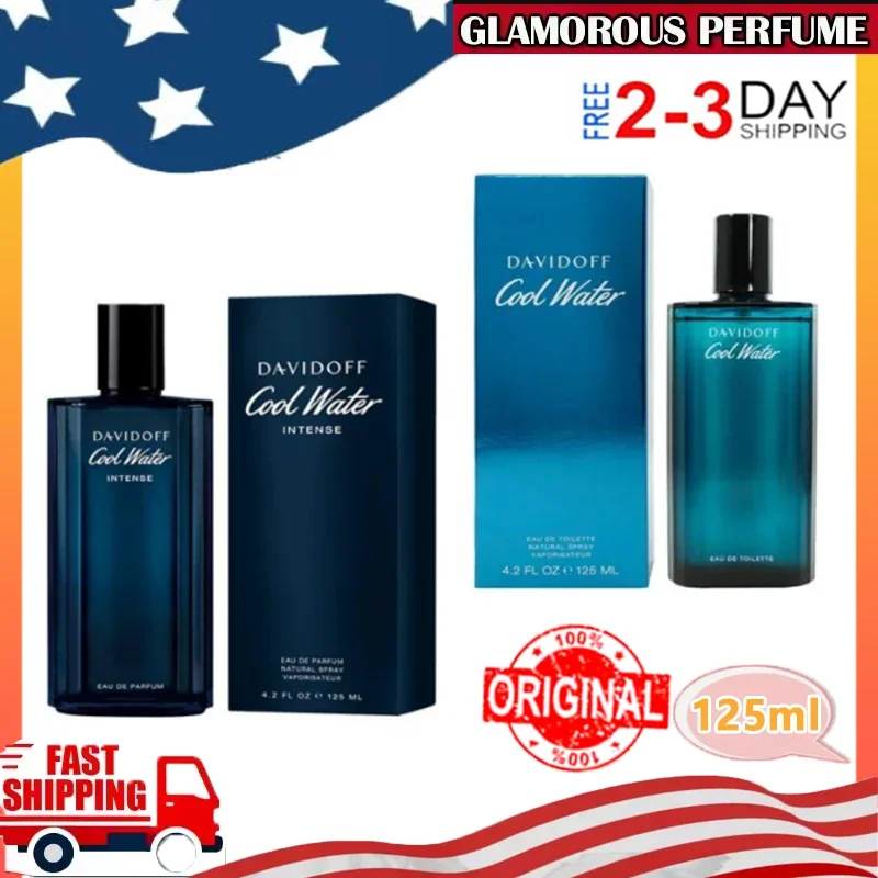 Parfum 125ml Davidoff agua fría Eau De Homme Spray Perfumes originales feromonas irresistibles Perfume Colonia para hombres