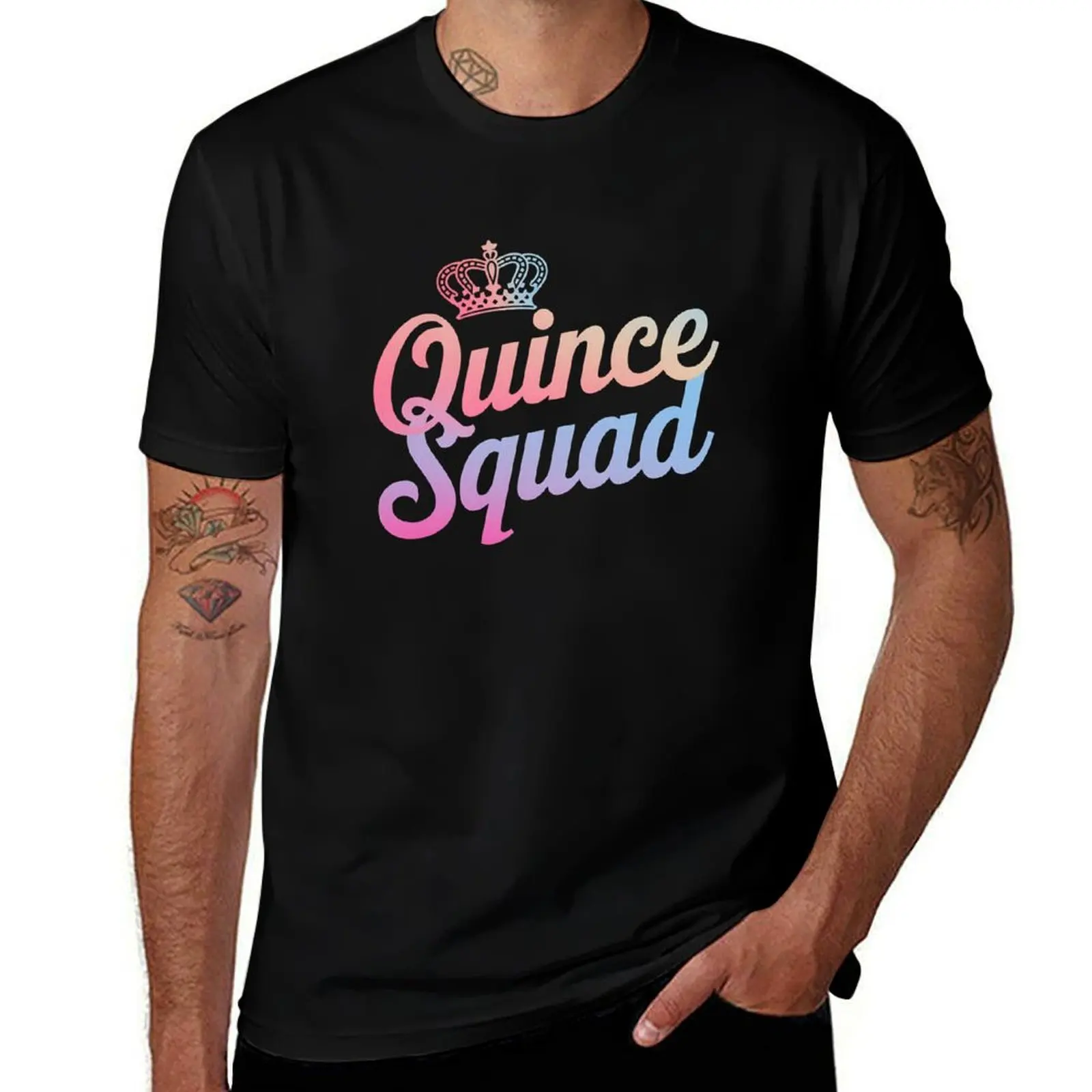

Sweet 15 Mexican Birthday Party - Quinceanera Quince Squad T-Shirt customizeds cute clothes t shirts men