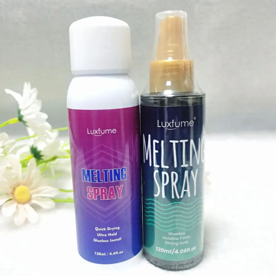 120Ml Lace Melting Spray Seamless Finish Glue Spray Wig Melting Spray & Hair Adhesive For Lace Wigs Strong Invisible Lace Glue
