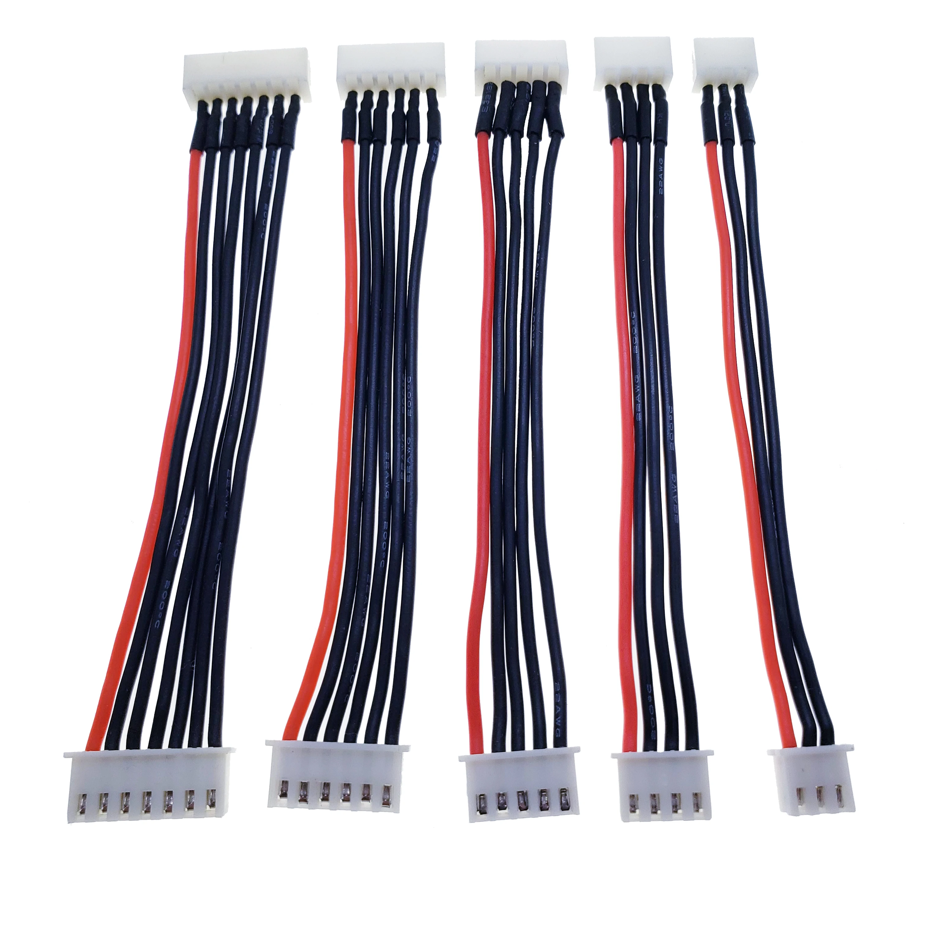 5pcs/lot JST-XH 1S 2S 3S 4S 5S 6S 15cm 22AWG Lipo Balance Wire Extension Charge Cable Lead Cord for RC Car Drone Battery Charger