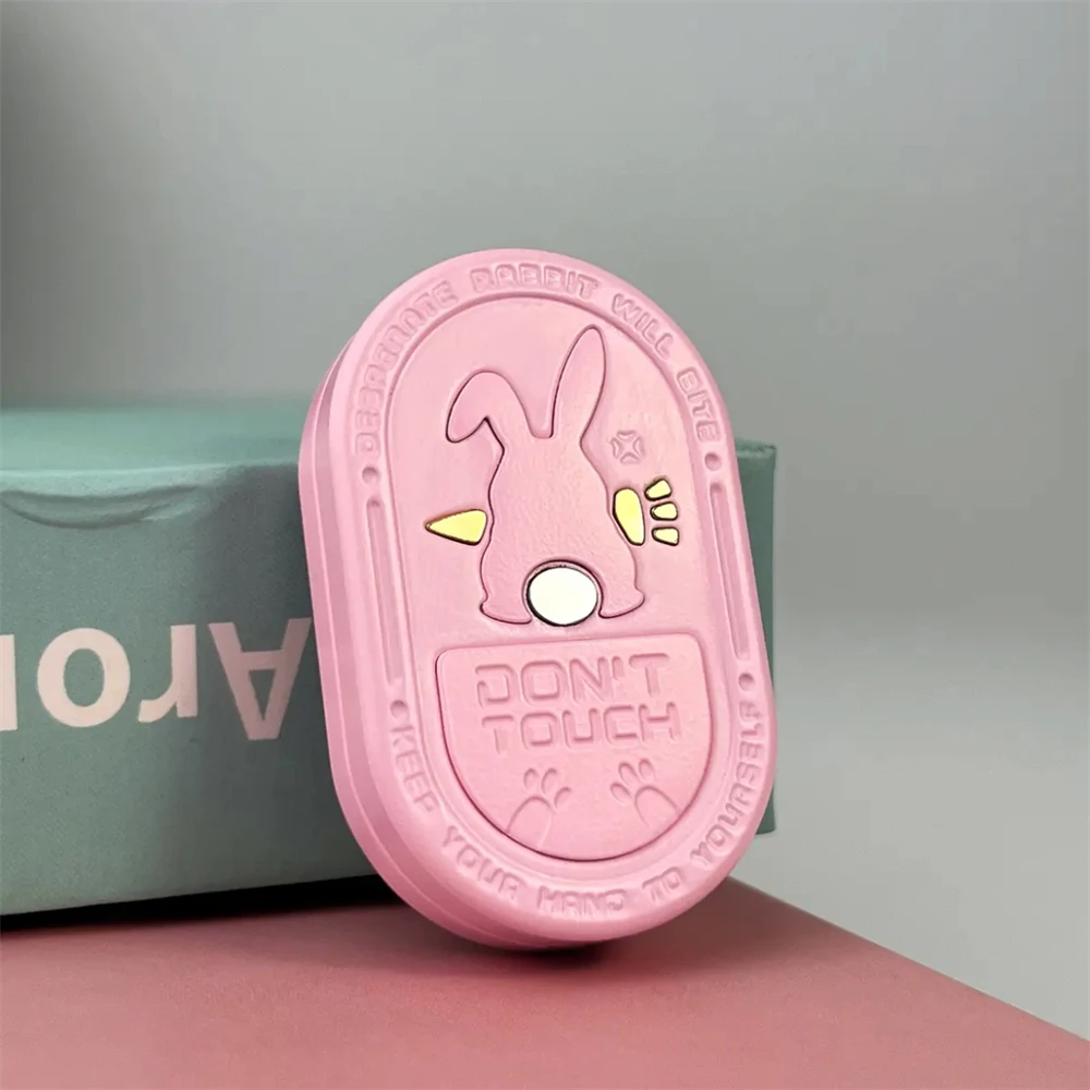 Keramische Chagrijnig Konijn Fidget Slider EDC Fidget Spinner Metalen Anti Stress Speelgoed ADHD Angst Relief Zintuiglijke Focus Fidgeting Speelgoed