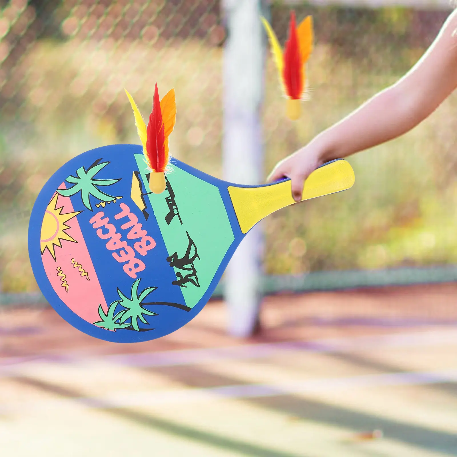 

10Pcs High Elasticity Badminton Shuttlecocks Rubber Base Artificial Color Lightweight Paddle Badminton Sports